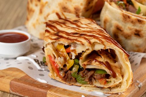Representative photo of Slow-Cooked Chipotle Beef Brisket Burrito